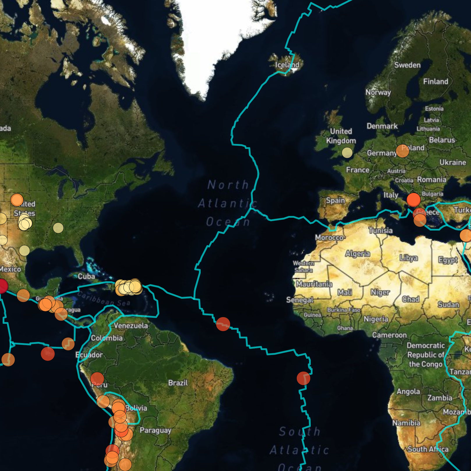 Earthquakes with leaflet.js